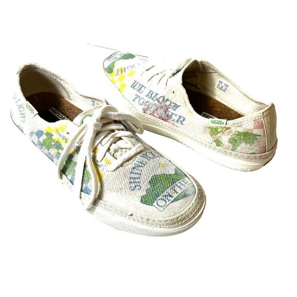 Vans Other - Vans EcoCush Off The Wall Sneakers Shoes Men's 11.5 Low Top Lace Up Summer Print